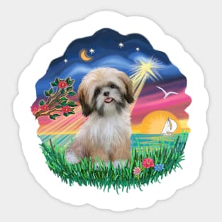 An Adorable Shih tzu in "Wish Star" Original Design Sticker